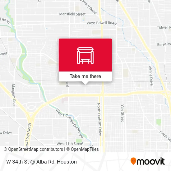 Mapa de W 34th St @ Alba Rd