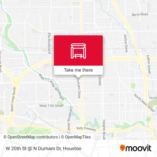 Mapa de W 20th St @ N Durham Dr