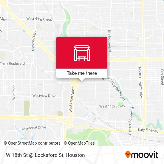 W 18th St @ Locksford St map