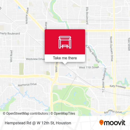 Mapa de Hempstead Rd @ W 12th St