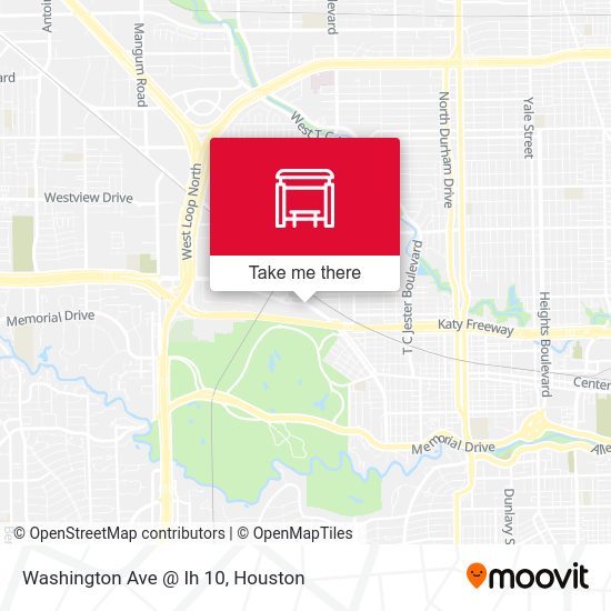 Washington Ave @ Ih 10 map