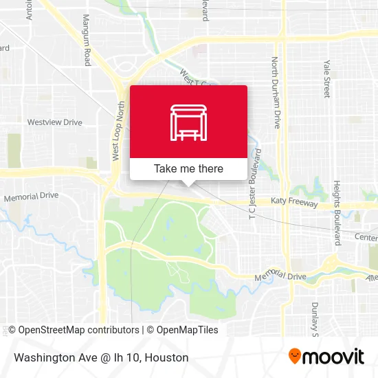 Mapa de Washington Ave @ Ih 10