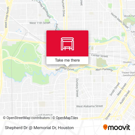 Shepherd Dr @ Memorial Dr map