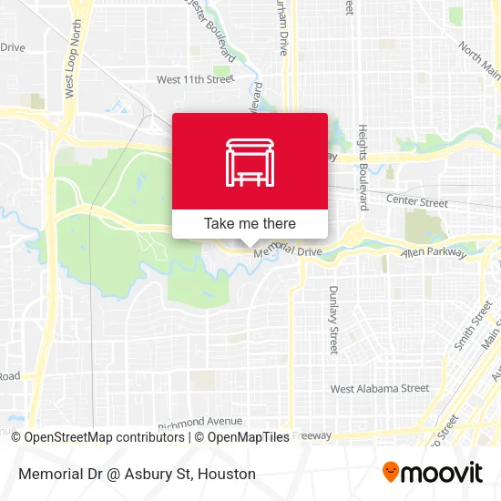 Memorial Dr @ Asbury St map