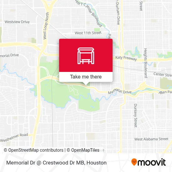 Memorial Dr @ Crestwood Dr MB map