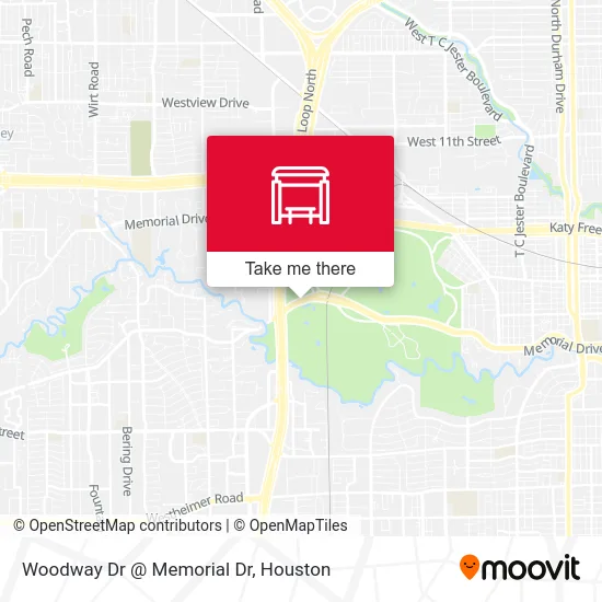 Woodway Dr @ Memorial Dr map