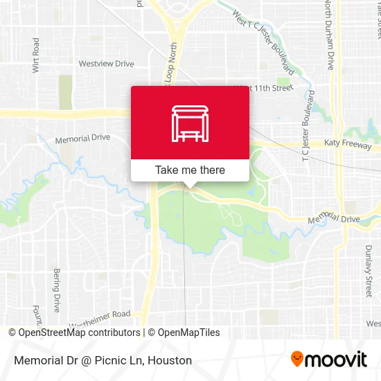 Memorial Dr @ Picnic Ln map