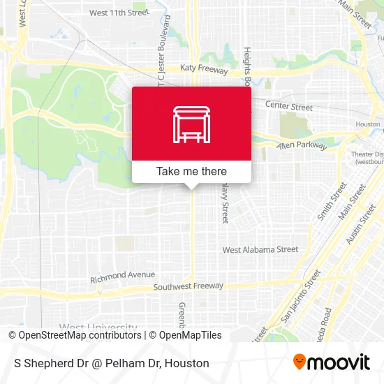 Mapa de S Shepherd Dr @ Pelham Dr