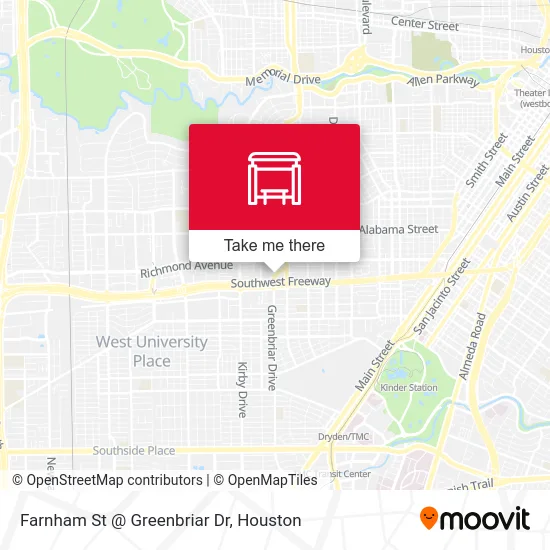 Mapa de Farnham St @ Greenbriar Dr