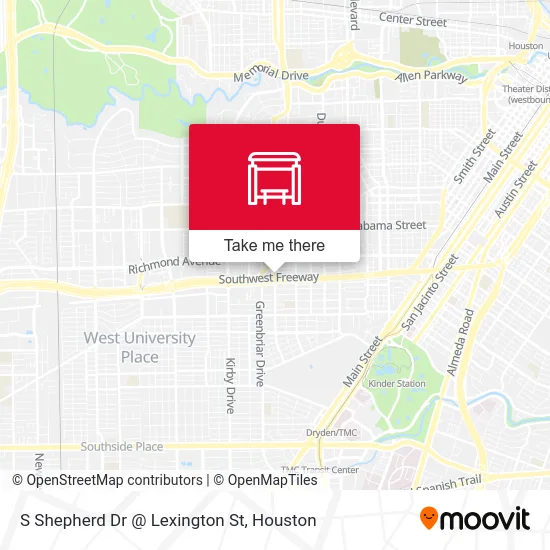 Mapa de S Shepherd Dr @ Lexington St
