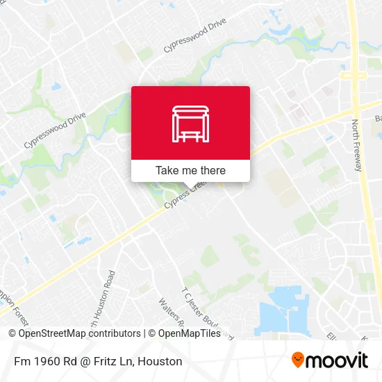 Fm 1960 Rd @ Fritz Ln map
