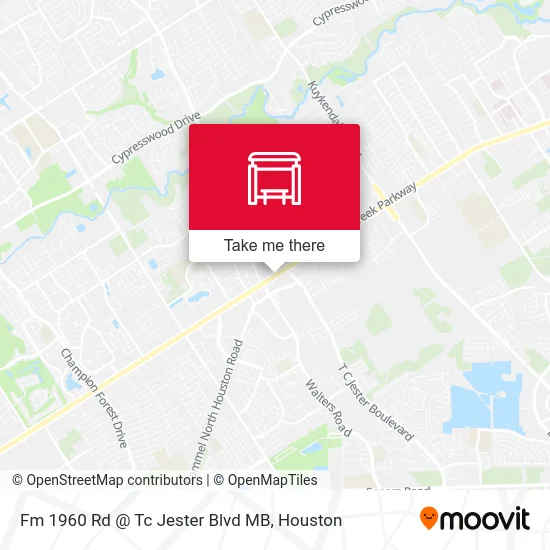 Mapa de Fm 1960 Rd @ Tc Jester Blvd MB