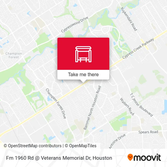 Mapa de Fm 1960 Rd @ Veterans Memorial Dr