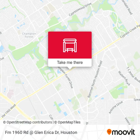Mapa de Fm 1960 Rd @ Glen Erica Dr