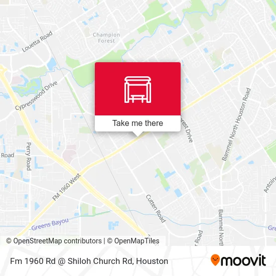 Fm 1960 Rd @ Shiloh Church Rd map