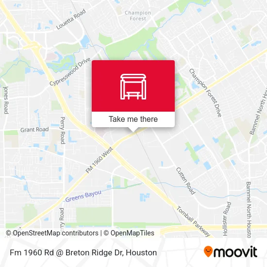 Fm 1960 Rd @ Breton Ridge Dr map