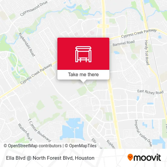 Ella Blvd @ North Forest Blvd map