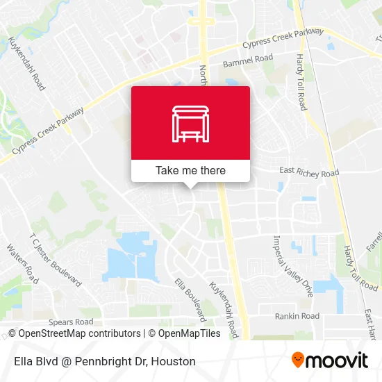 Mapa de Ella Blvd @ Pennbright Dr