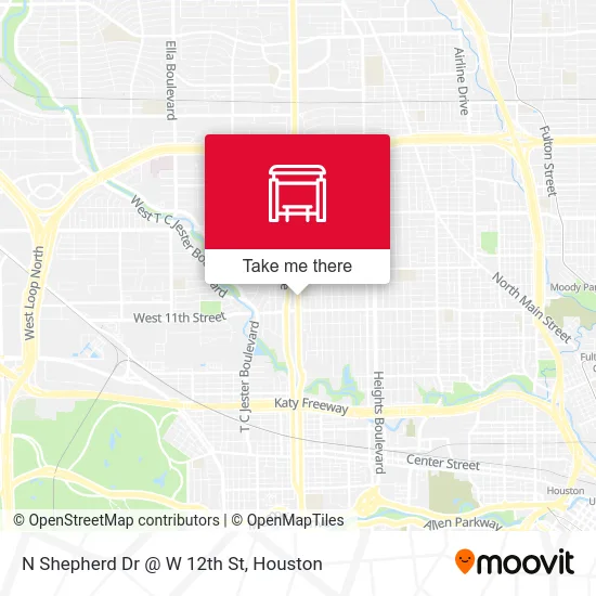 Mapa de N Shepherd Dr @ W 12th St