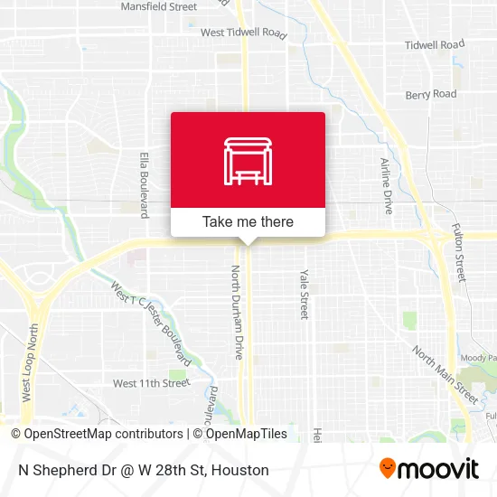 N Shepherd Dr @ W 28th St map