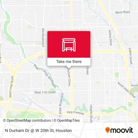 Mapa de N Durham Dr @ W 20th St