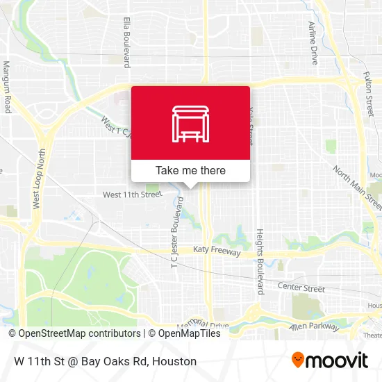 W 11th St @ Bay Oaks Rd map