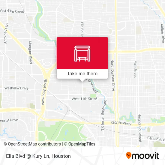 Ella Blvd @ Kury Ln map