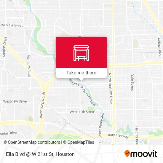 Ella Blvd @ W 21st St map