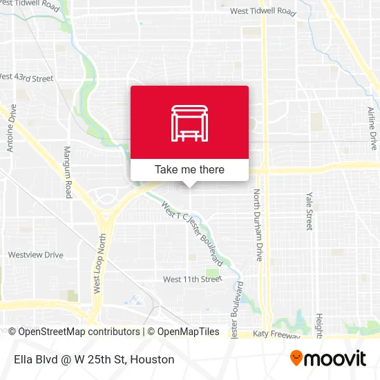 Ella Blvd @ W 25th St map