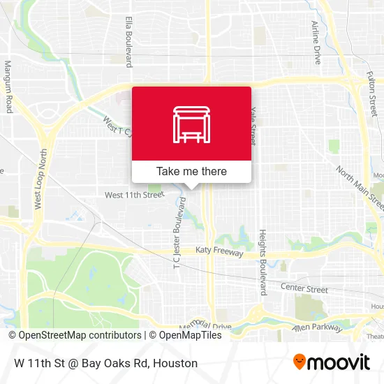 W 11th St @ Bay Oaks Rd map