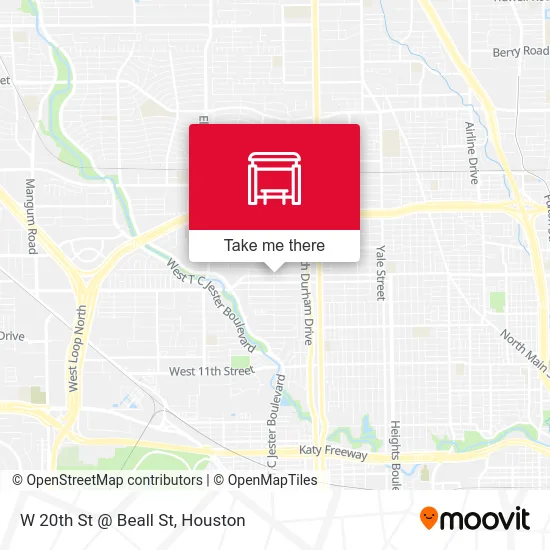 W 20th St @ Beall St map