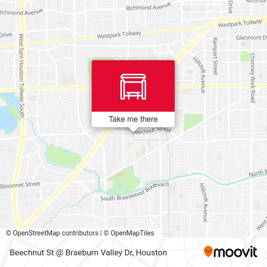 Beechnut St @ Braeburn Valley Dr map