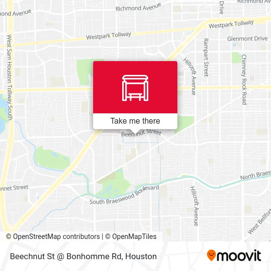 Beechnut St @ Bonhomme Rd map