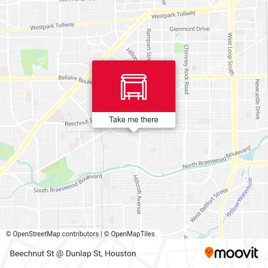Mapa de Beechnut St @ Dunlap St