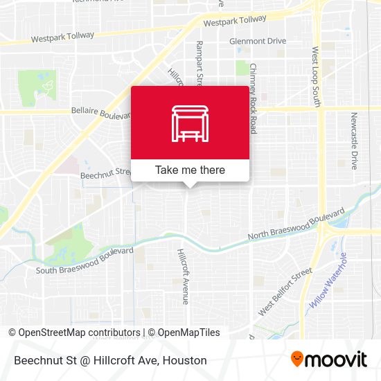 Beechnut St @ Hillcroft Ave map