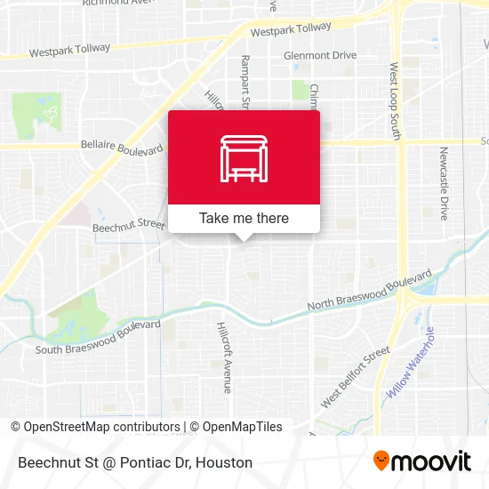 Beechnut St @ Pontiac Dr map