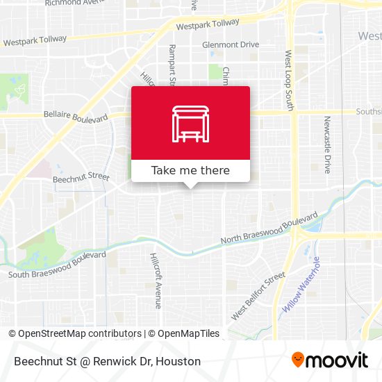 Beechnut St @ Renwick Dr map