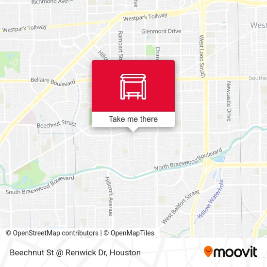 Beechnut St @ Renwick Dr map