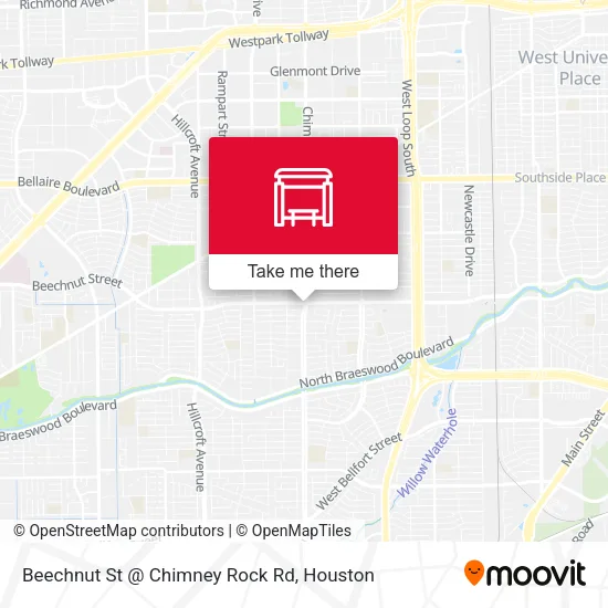 Mapa de Beechnut St @ Chimney Rock Rd