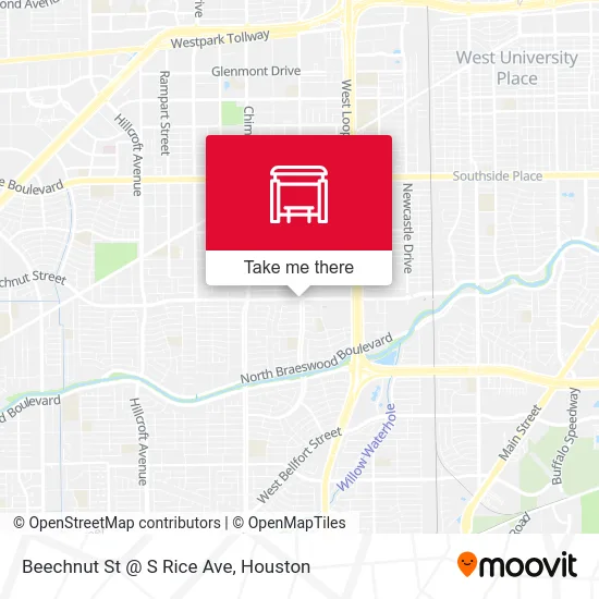 Mapa de Beechnut St @ S Rice Ave
