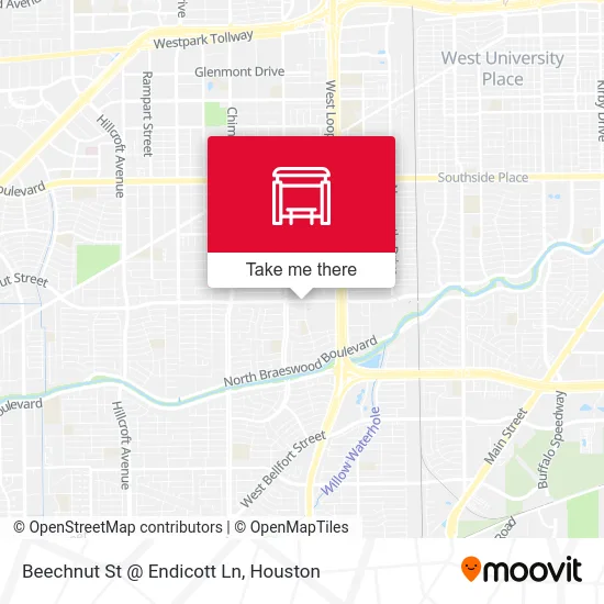 Beechnut St @ Endicott Ln map