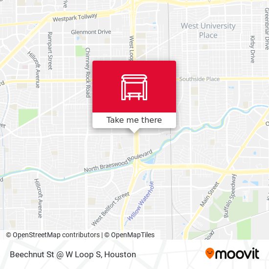 Beechnut St @ W Loop S map
