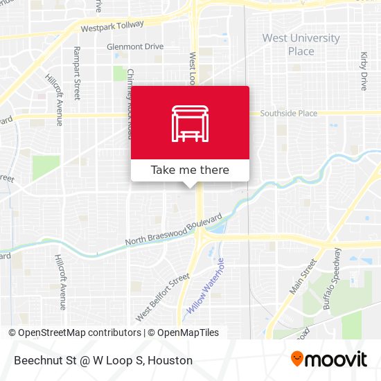Beechnut St @ W Loop S map