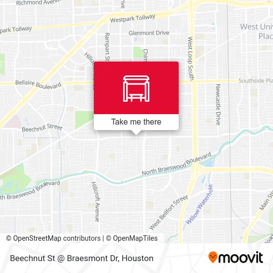 Mapa de Beechnut St @ Braesmont Dr