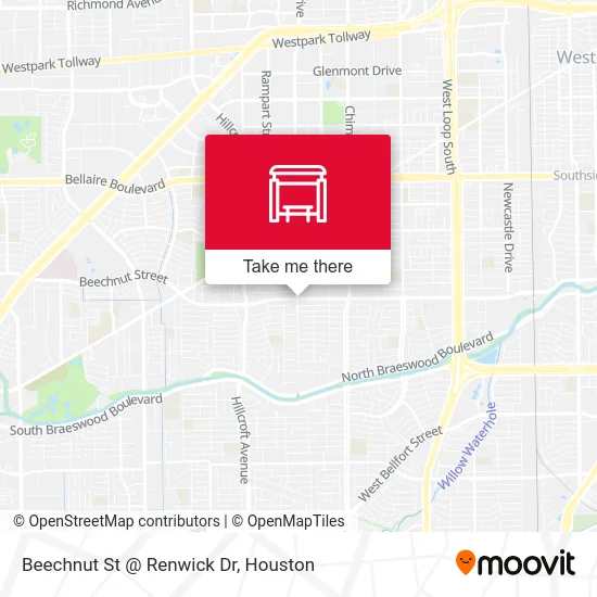 Mapa de Beechnut St @ Renwick Dr