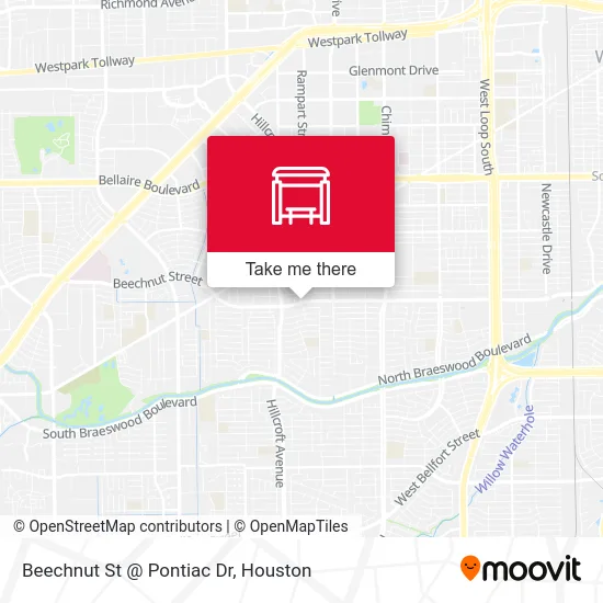 Beechnut St @ Pontiac Dr map