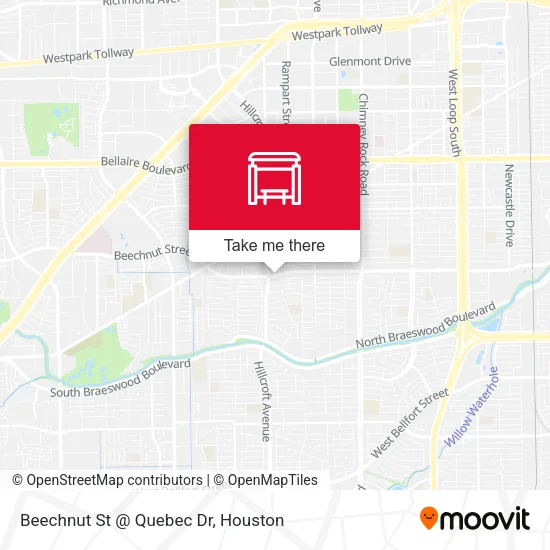 Mapa de Beechnut St @ Quebec Dr