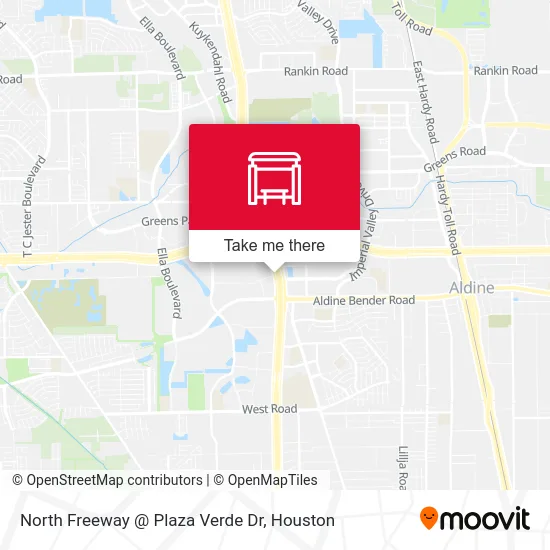 Mapa de North Freeway   @ Plaza Verde Dr