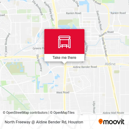 Mapa de North Freeway @ Aldine Bender Rd