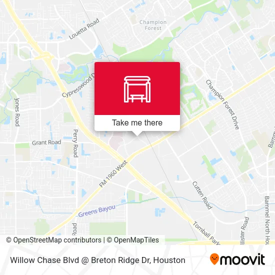 Willow Chase Blvd @ Breton Ridge Dr map